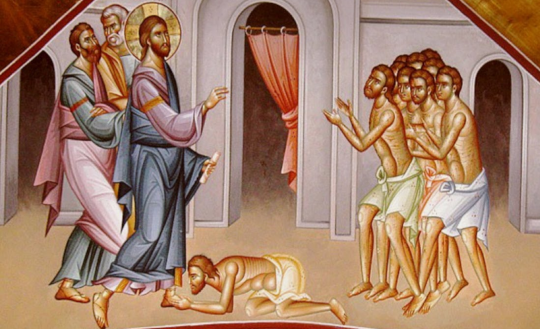 Duminica a 29-a după Rusalii (Vindecarea celor 10 leproși)