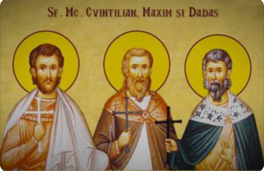 Sf. Mc. Maxim, Cvintilian și Dadas din Ozovia
