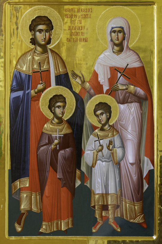 Sf. Mc. Marius, soția sa, Marta, și fiii lor, Audifaciu și Avacum